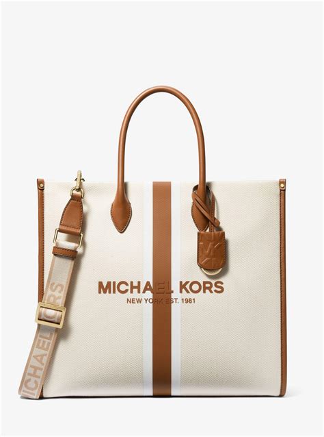 michael kors canvas belt bag|Michael Kors mirella tote bag.